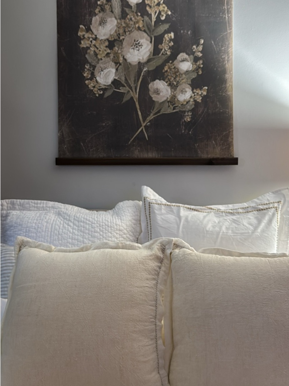Anthropology Lucy Linen Embroidered Pillow - Picture 3 of 4